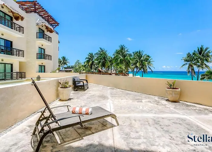 Appartement Beachfront Complex Private Patio & Shared Pool Playa del Carmen