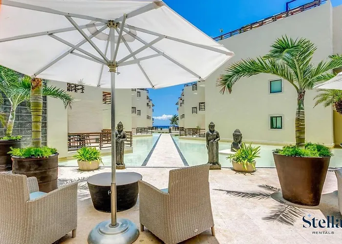 Beachfront Complex Private Patio & Shared Pool Appartement Playa del Carmen